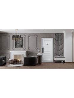 Стальная дверь   Лира (биометрический замок Smart lock K06)