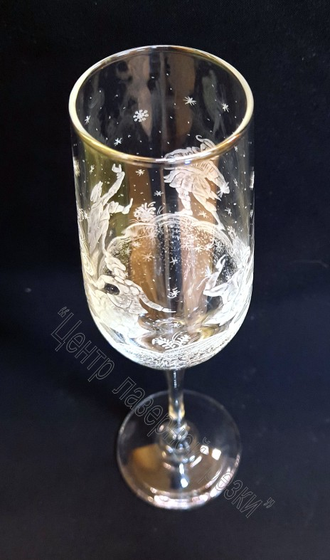 Бокалы для шампанского "Новогодние гулянья"