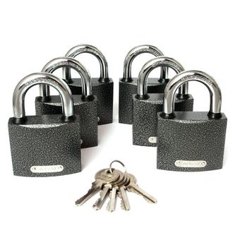 Замки висячие APECS PD-01-63 (6LOCKS+5KEYS)