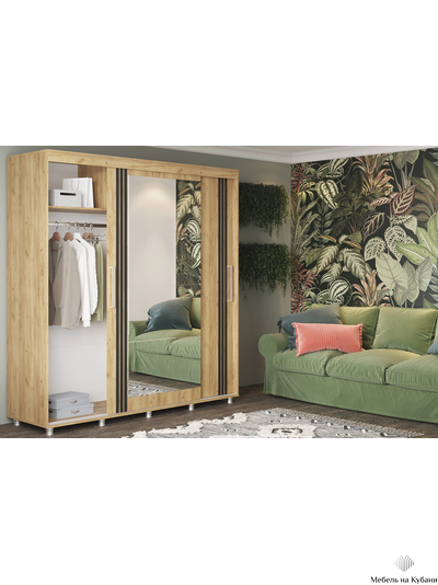 Форест 2.0 м шкаф-купе  Дуб крафт золотой