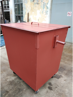 Контейнер для мусора металлический с откидным дном(артикул-МК05)