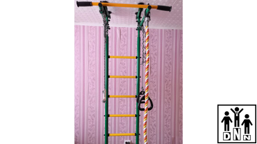 Домашний спортивный комплекс ROMANA пристенный с регулировкой зеленый