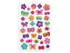 Наклейки гелевые "Бабочки и цветочки", многоразовые, с тиснением фольгой, 10х15 см, ЮНЛАНДИЯ, 661835