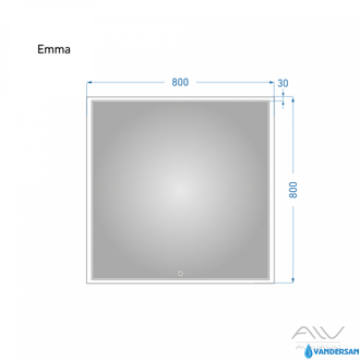 Зеркало с подсветкой Emma 80