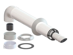 Комплект коаксиального дымохода E8tempo белый