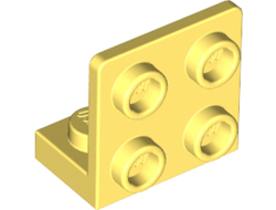 Bracket 1 x 2 - 2 x 2 Inverted, Bright Light Yellow (99207 / 6296485)