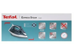 Утюг Tefal Express Steam FV2837E0 2400Вт,  керамика, паровой удар 165 г/мин