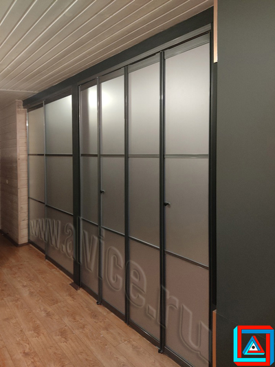 ЛОФТ перегородка межкомнатная встроенная