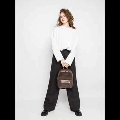 Женский кожаный рюкзак Anzolla brown (арт. 3040-02)