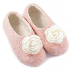 Детские войлочные тапочки "Роза"