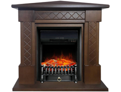 Угловой электрокамин Оливия FB с очагом Fobos