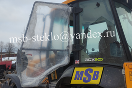 Вклейка Стекла двери на JCB 3CX