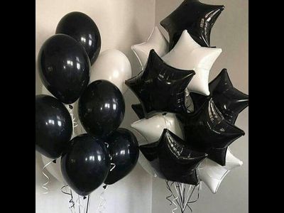 Шар (18''/46 см) Звезда, Черный