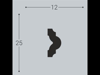 Молдинг М14 - 25*12*2000мм