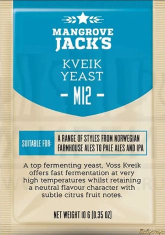 Пивные дрожжи Mangrove Jack's "Kveik M12", 10 г