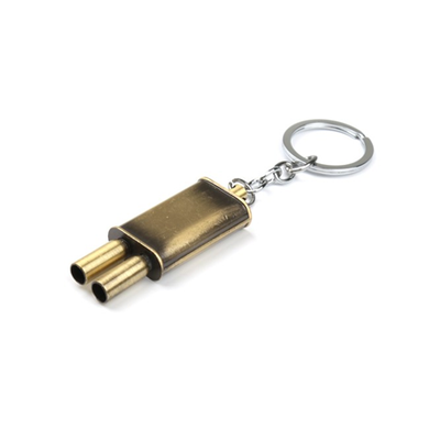 Брелок глушитель, металл, БРОНЗА