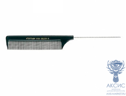 Comair Расческа-хвостик, с иглой, базовая, Carbon, 20,5см, Черный, Corbon Line, №510