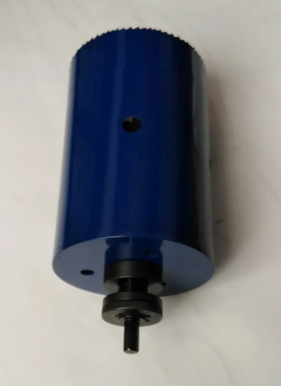 Биметаллическая коронка 110 мм глубина 200 мм с держателем 13 мм