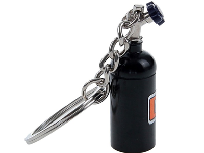 Брелок «Закись азота», металл ЧЁРНЫЙ