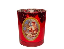 Ароматическая свеча в стакане Санта Клаус 7x8 см