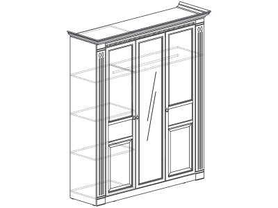 Спальня Лючия - Шкаф 3-х дверный 180