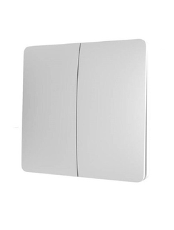 Выключатель беспроводной кинетический, двух-клавишный (белый)