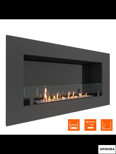 Биокамин в нишу  GRAND 1200 стандарт. Стекло + Стемалит