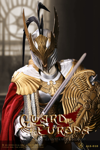 Рыцарь-стражница в серебряной броне  - Коллекционная ФИГУРКА 1/6 Eagle Knight Guard Silver armor Version (ALS010) - POPTOYS