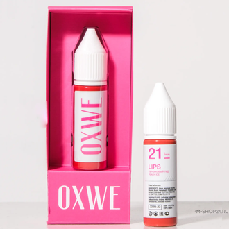 OXWE - Персиковый лед №21 профессиональный пигмент для перманентного макияжа губ