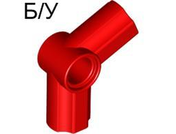 ! Б/У - Technic, Axle and Pin Connector Angled #5 - 112.5 degrees, Red (32015 / 4125197 / 4227544 / 6271348) - Б/У