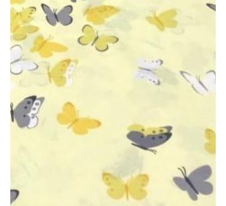 Подушка для беременных формы Полумесяц с 190 х 35 холлофайбер  c наволочкой на молнии сатин Бабочки