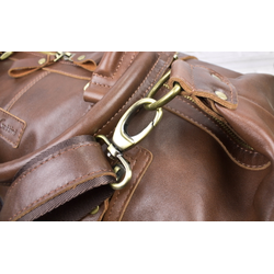 Кожаная дорожная сумка Campora Premium brown (арт. 
4019-53)