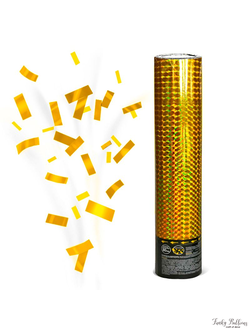 Пневмохлопушка Голография Золотое конфетти