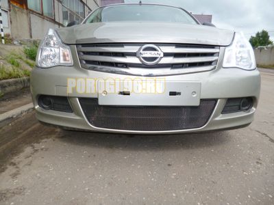 Защита радиатора Nissan Almera 2013 - black