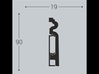 Плинтус П14 - 90*19*2000мм