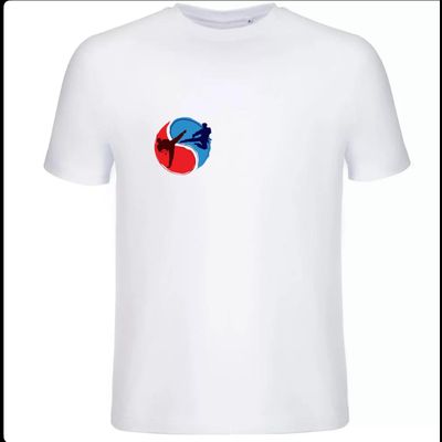 Футболка повседневная белая Единоборства