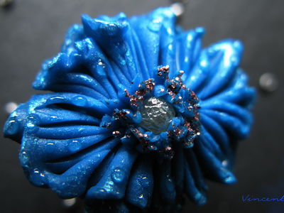 Цвет Волшебства. Авторское кольцо - цветок из полимерной глины. Волшебное украшение от Винсенто