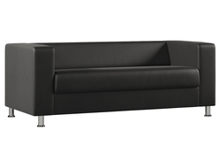 Диван Everprof Wilson трехместный Экокожа Черный