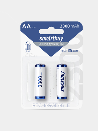 Аккумулятор NiMh AA/2BL 2300 mA, Smartbuy