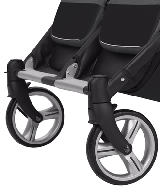 Коляска прогулочная для двойни Carrello Connect CRL-5502 Serious Black