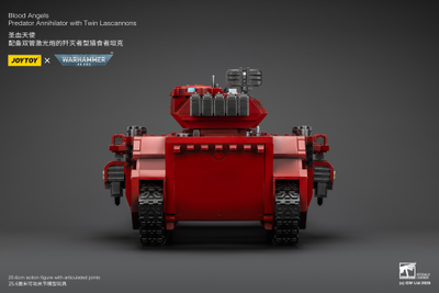 Хищник-Аннигилятор Кровавых Ангелов (Warhammer 40k) - КОЛЛЕКЦИОННАЯ ФИГУРКА 1/18 Blood Angels Predator Annihilator with Twin Lascannons (JT01499) - JOYTOY