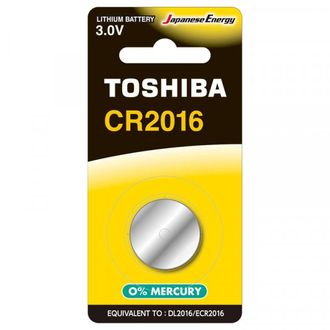 Батарейка литиевая Toshiba CR2016/1BL 1 штука