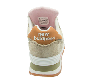 New Balance 574 Бежевые с розовым женские (36-41) Арт. 149MFA