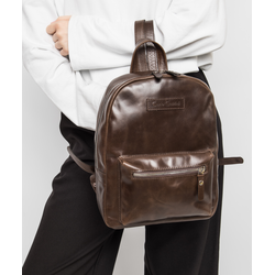 Женский кожаный рюкзак Anzolla brown (арт. 3040-02)