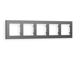 Рамка 5-ая Антрацит серый, коллекция TECHNO - Ambrella Volt - ALFA