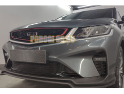 Защита радиатора Geely Coolray 2019- black центр