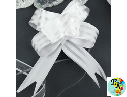 БАНТ-ЗАТЯЖКА "БЕЛЫЙ В ПОЛОСКУ", 1 ШТ