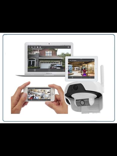 FreeCam, Всепогодная, автономная беспроводная WiFi видеокамера на аккумуляторе с DVR на солнечной батарее, HD (Clever Dog)