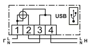 СХЕМА ПОДКЛЮЧЕНИЯ СЧЕТЧИКА NP71E.1-12-1