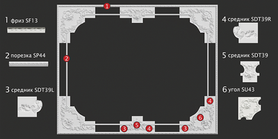 Потолочная композиция SPK9